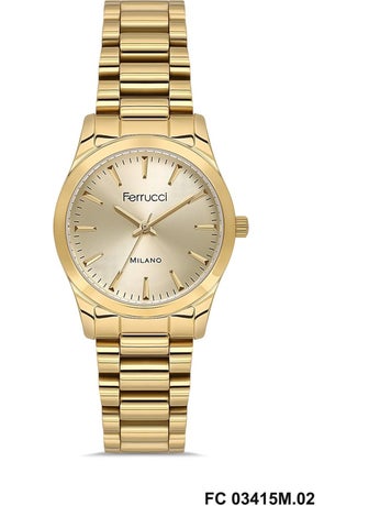 Ferrucci Women's Wristwatch Fc 03415M Gold Color Original 2 Year Warranty + Bracelet Gift  - Image 3