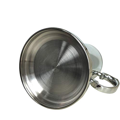 N2 20oz كوب بيرة مزدوج الجدار من الفولاذ المقاوم للصدأ 18/8 بتصميم قوالب مسجلة براءة اختراع استمتع بمشروبات البيرة المفضلة بأسلوب مقبض فضي - Image 3