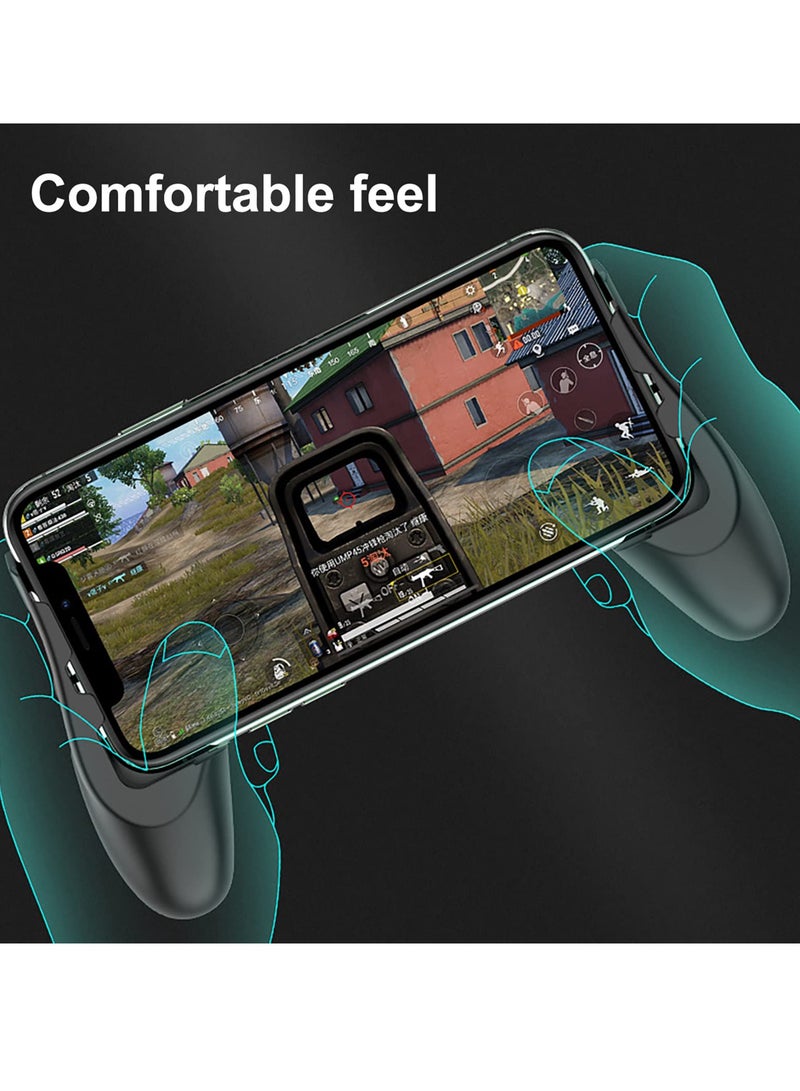 KASTWAVE Mobile Game Controller + Active Cooling Fan Phone Radiator Grip, heat dissipation function,Semiconductor Mobile Game Controller Gamepads, Compatible with iOS/Android Phone Black  - Image 3