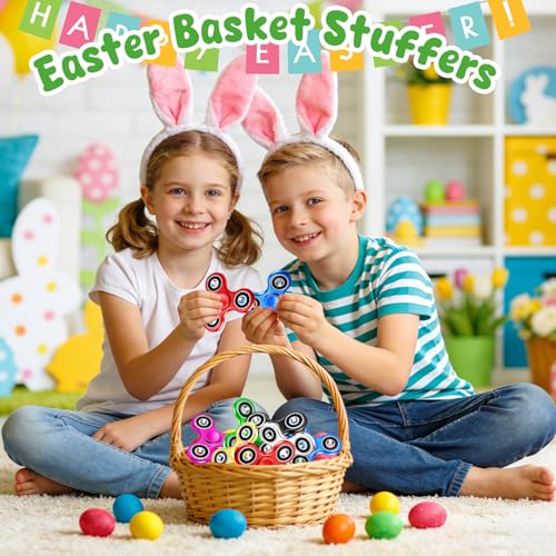 Gigilli Fidget Spinner Stress Relief Fidget Spinners for Kids Adults Sensory Fidget Toys Anxiety Relief for ADHD Autism Birthday Easter Basket Stuffers for Kids Classroom Prizes for Boys Girls - Image 5