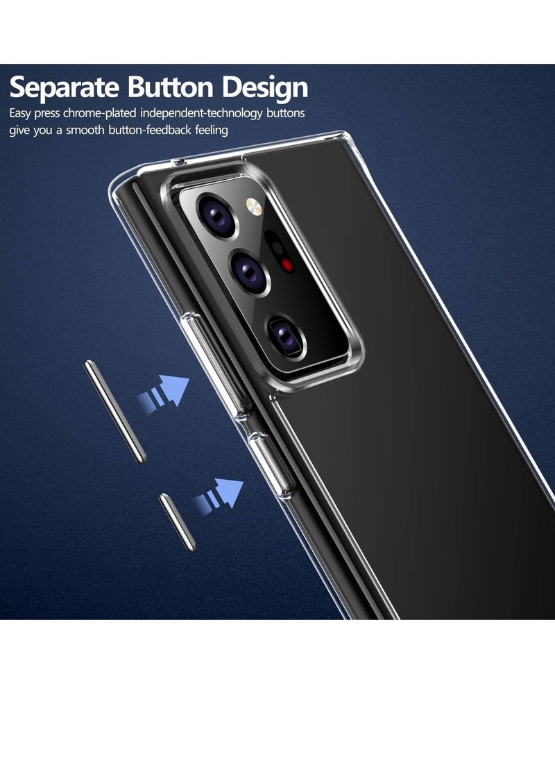 ماركة غير محددة - جراب شفاف وعالي الجودة يحمي الهاتف بالكامل لموبايل سامسونج نوت 20 الترا - شفاف Samsung Galaxy Note 20 Ultra - Image 1