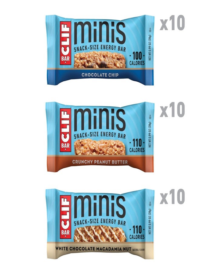 CLIF BAR Minis - Variety Pack - Made with Organic Oats - 4-5g Protein - Non-GMO - Plant Based - Snack-Size Energy Bars - 0.99 oz. (30 Count) - Image 2