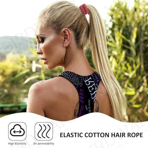 BIRDWARE Black Hair Ties for Women Girls, Seamless Thick Black Hair Band, Multi color Elastic Hair Ties No Damage Ponytail Holder (12Pc Tyre Ring) - Image 5