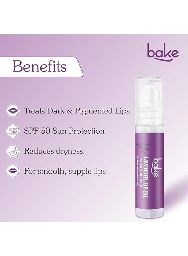 خبز مرطب شفاه زيتي مفتح للشفاه بحمض الكوجيك بنسبة 2% مع اللافندر، مناسب للشفاه الداكنة والمتصبغة، مع عامل حماية من الشمس SPF 50 PA++++ وألفا أربوتين - 15 غرام (لافندر) - Image 2