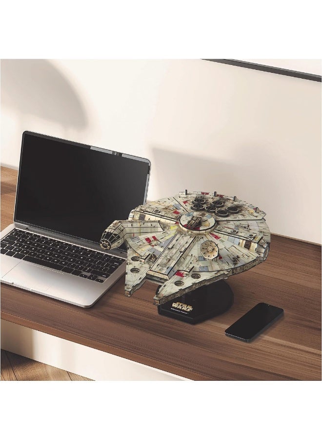 Star Wars Millennium Falcon 3D Model Kit 223 Pcs Star Wars Toys Desk Decor Building Toys Paper Model Kits - Image 4