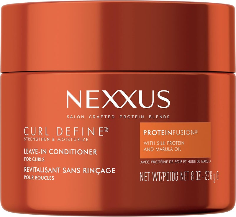 Nexxus Curl Define Leavein Conditioner for Curly Hair with ProteinFusion Curl Conditioner for Moisturizing Curls 8 oz - Image 1