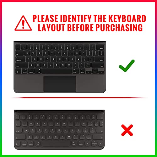 WYGCH Silicone Magic Keyboard Cover Skin for iPad Pro 12.9 Inch Magic Keyboard(4nd Generation) 2020 Model MXQU2LL/A,for iPad Pro 12.9 Keyboard Protector Accessories-Pink Princess - Image 2