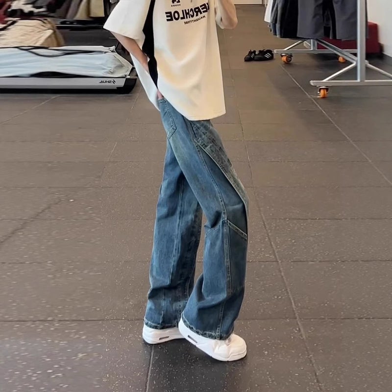 Unisex Classic Denim Jeans Loose Fit Daily Outdoor Wear - Image 5