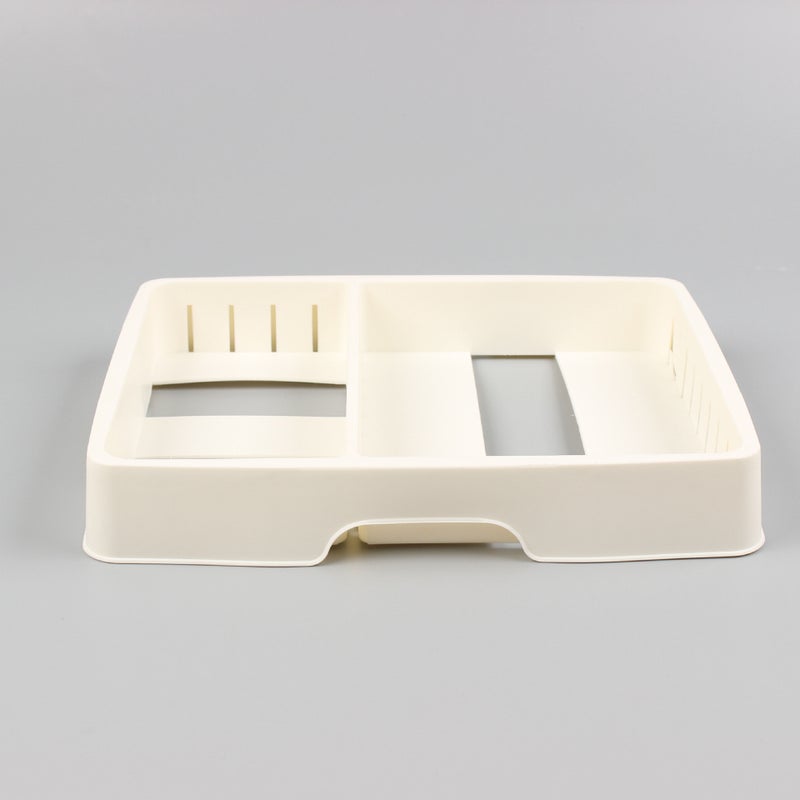 Container Lid Storage Box Dish Plate Storage Tray Container Fresh-Keeping Lid Storage Rack Kitchen Lid Organizer Pot Lid Rack(single layer white) - Image 4