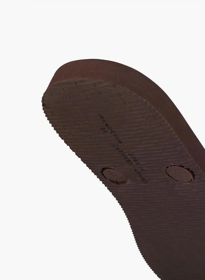 Celeste BROWN Women Bead Embellished Flip Flops for Women | Best Price UAE