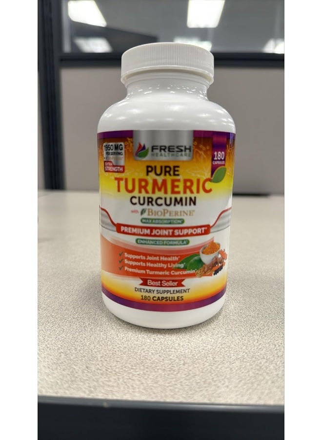 FRESH HEALTHCARE Turmeric Curcumin Max Potency, 1950mg - Image 1