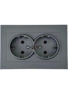 Viralighting Ovivo Grano Smoked Double Grounded Socket 