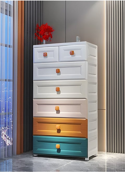 Chest of Drawers 6 Layers Plastic Drawer Storage Cabinet Household Storage Box with Drawers