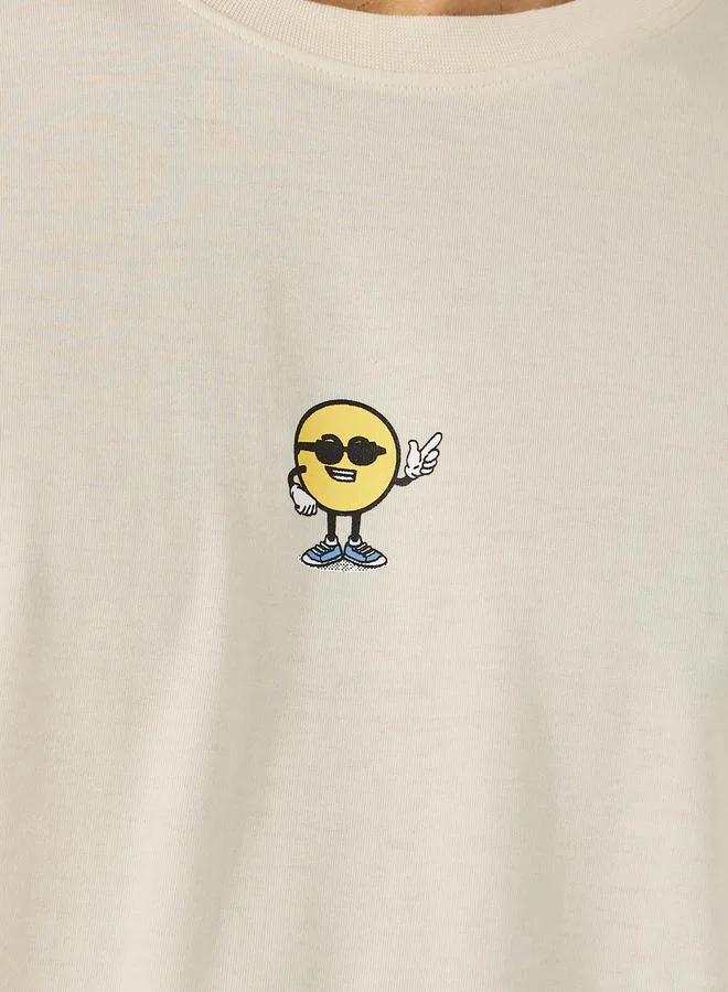 Styli Animation Graphic Print Oversized T-Shirt