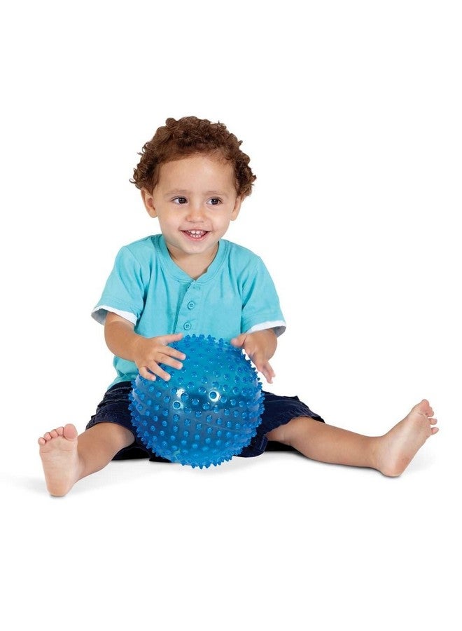 Edushape Sensory Ball for Baby - 7” Transparent Trendy Color Baby Ball that Helps Enhance Gross Motor Skills for Kids Aged 6 Months & Up - Pack of 1 Vibrant Colorful and Unique Textured Ball for Baby - Image 4