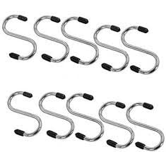 Attachh Stainless Steel S Hooks Heavy Duty Hook for Kitchen Utensils Items Hanging Pack of 9 - Image 1