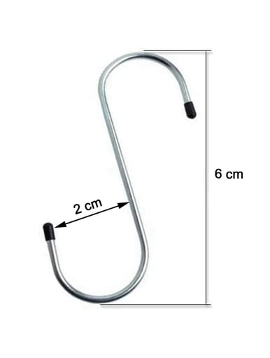 Attachh Stainless Steel S Hooks Heavy Duty Hook for Kitchen Utensils Items Hanging Pack of 9 - Image 3