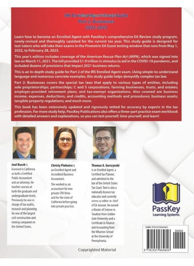 null - PassKey Learning Systems EA Review Part 2 Businesses Enrolled Agent Study Guide: PassKey EA Exam Review May 1, 2022-February 28, 2023 Testing Cycle - Image 1
