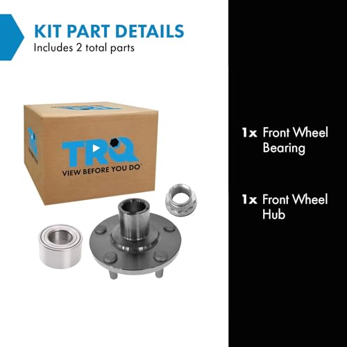 TRQ Front Passenger Side Wheel Bearing Hub Kit Compatible with 20022003 Toyota Camry 20012005 RAV4 - Image 3