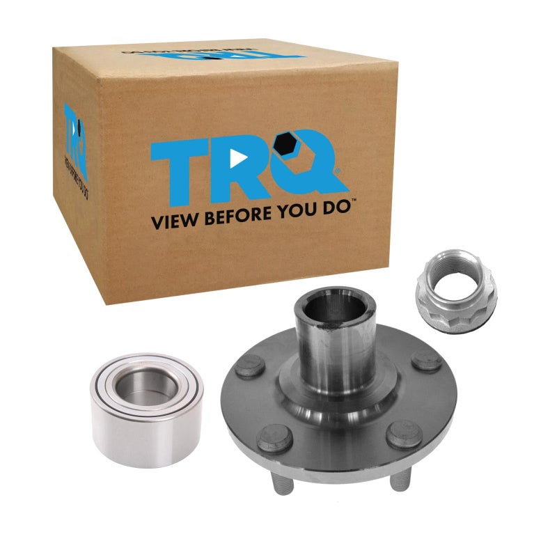TRQ Front Passenger Side Wheel Bearing Hub Kit Compatible with 20022003 Toyota Camry 20012005 RAV4 - Image 2