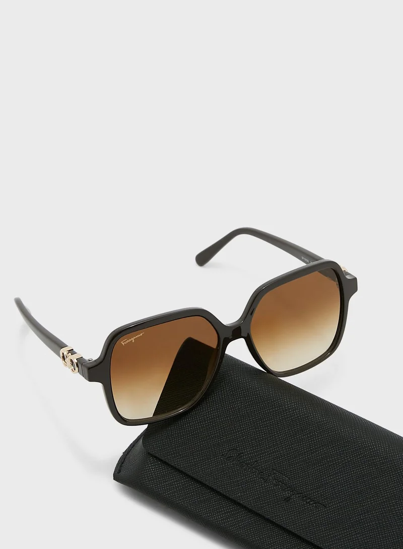 Salvatore Ferragamo Rectangle Sunglasses