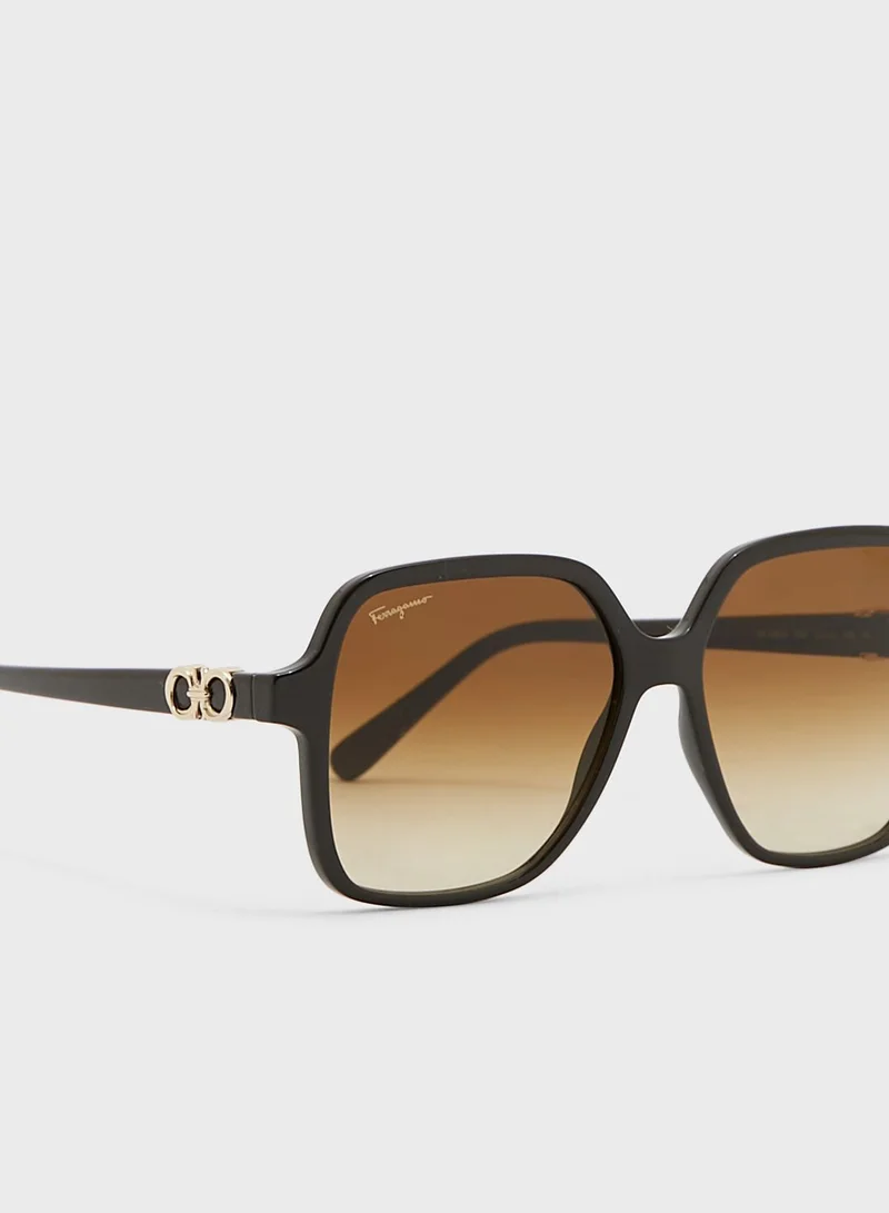Salvatore Ferragamo Rectangle Sunglasses