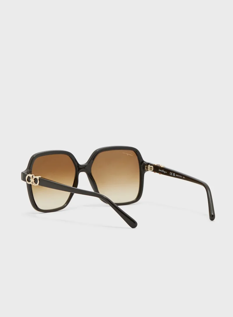 Salvatore Ferragamo Rectangle Sunglasses