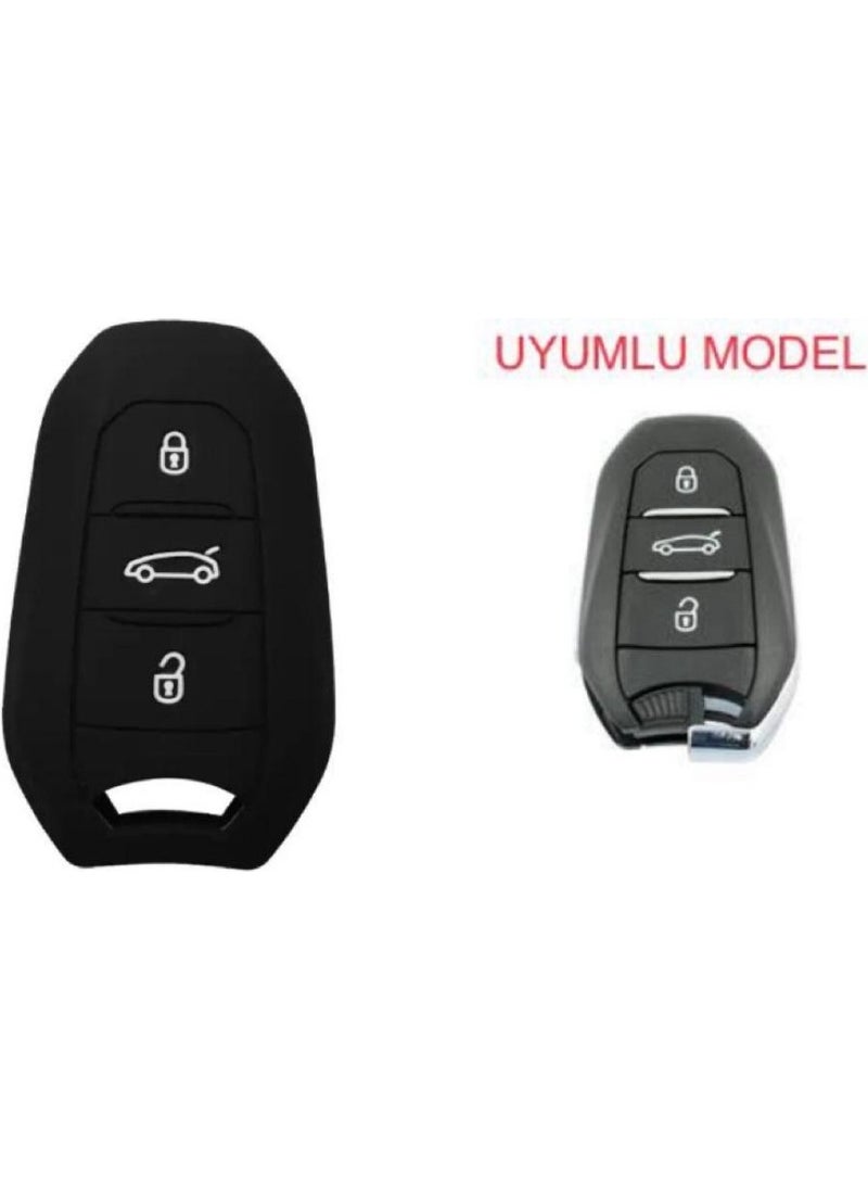 Şenyıldız Aksesuar Peugeot 208 308 508 2008 3008 5008 Rifter Key Protection Case Switchless Keyless Start  - Image 1