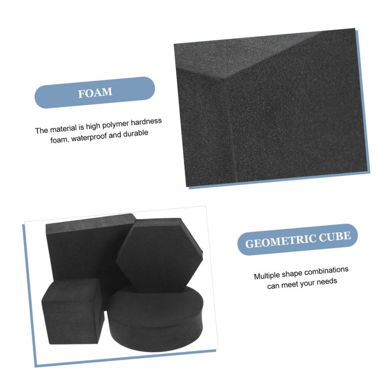 4pcs Geometric Foam Cube Photo Props Lightweight Photography Background For Jewelry Cosmetics Crafts Portable Decorative Props For Stunning Product Shots - Image 5