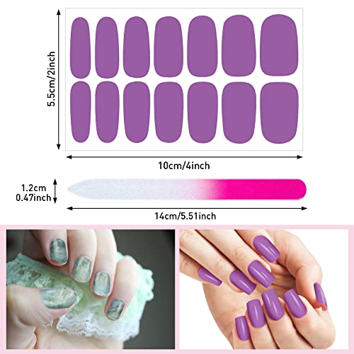 Maitys 336 Pieces 24 Sheets Full Wrap Nail Polish Strips Stickers Self Adhesive Gel Nail Strips Art Decals with File for Women DIY Decorations(Marble Style) - Image 4