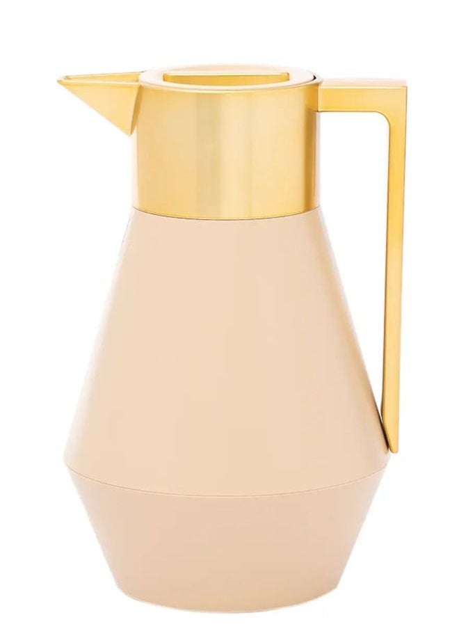 Alsaif Gallery Everest thermos Lydia 1 liter beige golden hand  - Image 2