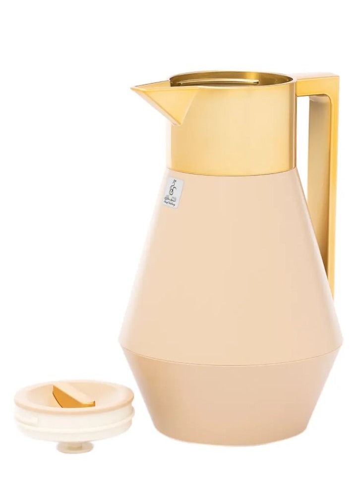 Alsaif Gallery Everest thermos Lydia 1 liter beige golden hand  - Image 3