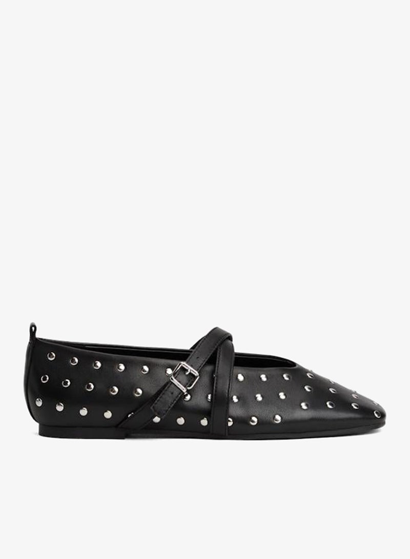 TOMMY JEANS Maryjane Studded Ballerina - Image 1