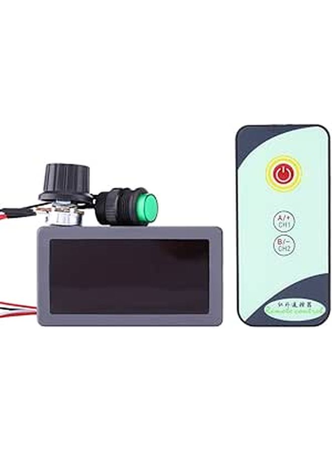 جهاز التحكم في السرعة PWM 6V 12V 24V 15A 10A 4A بشاشة رقمية مع جهاز تحكم عن بعد بالأشعة تحت الحمراء - Image 1