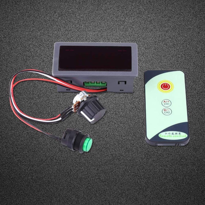 جهاز التحكم في السرعة PWM 6V 12V 24V 15A 10A 4A بشاشة رقمية مع جهاز تحكم عن بعد بالأشعة تحت الحمراء - Image 3