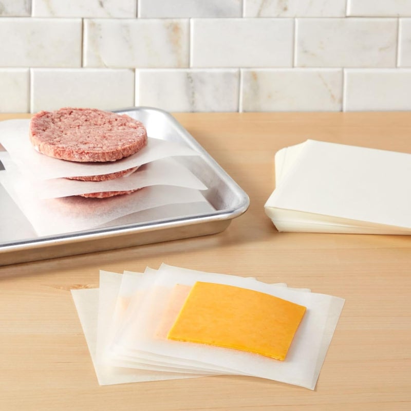 Juvale Juvale 500 Pack Wax Paper Sheets PreCut Square Liners for Food Bakery Deli 6x6 in White  - Image 2