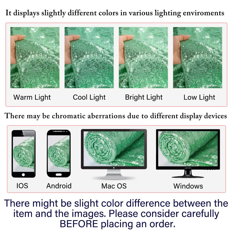 ShiDianYi 12''*72'' Mint Green Sequin Table Runner Sparkly Metallic Sequin Runner for Wedding Party Dinner Reception Light Green Christmas Table Runner 72 Inches Long Sequence Table Runner - Image 5