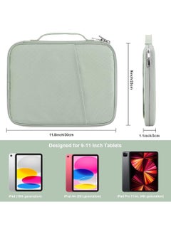 Rock Pow 10-11 inch Tablet Sleeve Case for iPad (A16) 11th 11inch 2025/iPad 10th 10.9 2022 and Air 11 inch M3/M2 2025/2024/10.9 inch/| 11 inch iPad Pro | 10.2 inch iPad | 10.9 inch iPad Air 5 4 | 10.5" iPad Pro | iPad Air 3 2 | 9.7" iPad | Galaxy Tab A8 10.5 and A9 Plus 11inch/S9 11inch/S9FE 10.9 inch Protective Bag for 10inch and 11inch  - Image 2