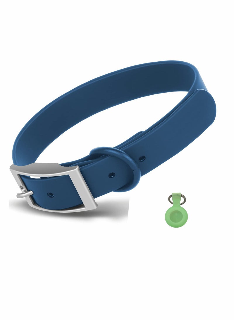 SYOSI Adjustable Dog Collar with Airtag Holder, Durable Dog Collars, Soft Rubber Coated Webbing, Waterproof and Easy to Clean, for Small Medium Large Dogs, Waterproof Dog Collar, Soft Comfortable Collars - Image 1