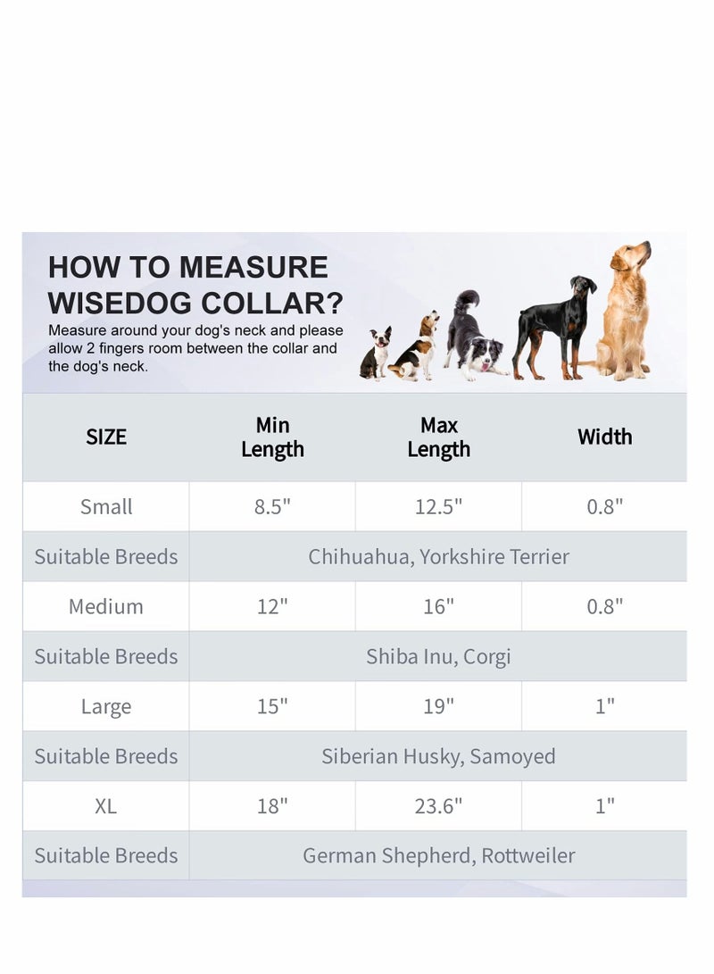 SYOSI Adjustable Dog Collar with Airtag Holder, Durable Dog Collars, Soft Rubber Coated Webbing, Waterproof and Easy to Clean, for Small Medium Large Dogs, Waterproof Dog Collar, Soft Comfortable Collars - Image 5