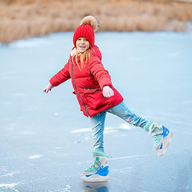 WELLWON Ice Skate for Kids Boys Girls, Adjustable Blades Iceskates, Ice Hockey Skates Size S for Beginner Age 4-6 - Image 5