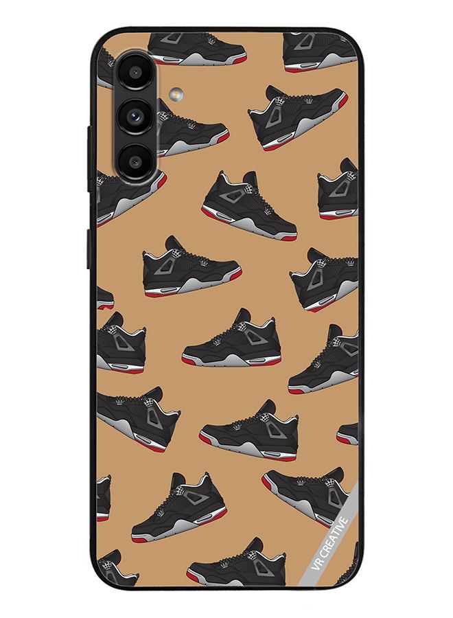 VR CREATIVE Protective Case Cover For Samsung Galaxy A13 5G Shoes Black Color Pattern Design Multicolour - Image 1