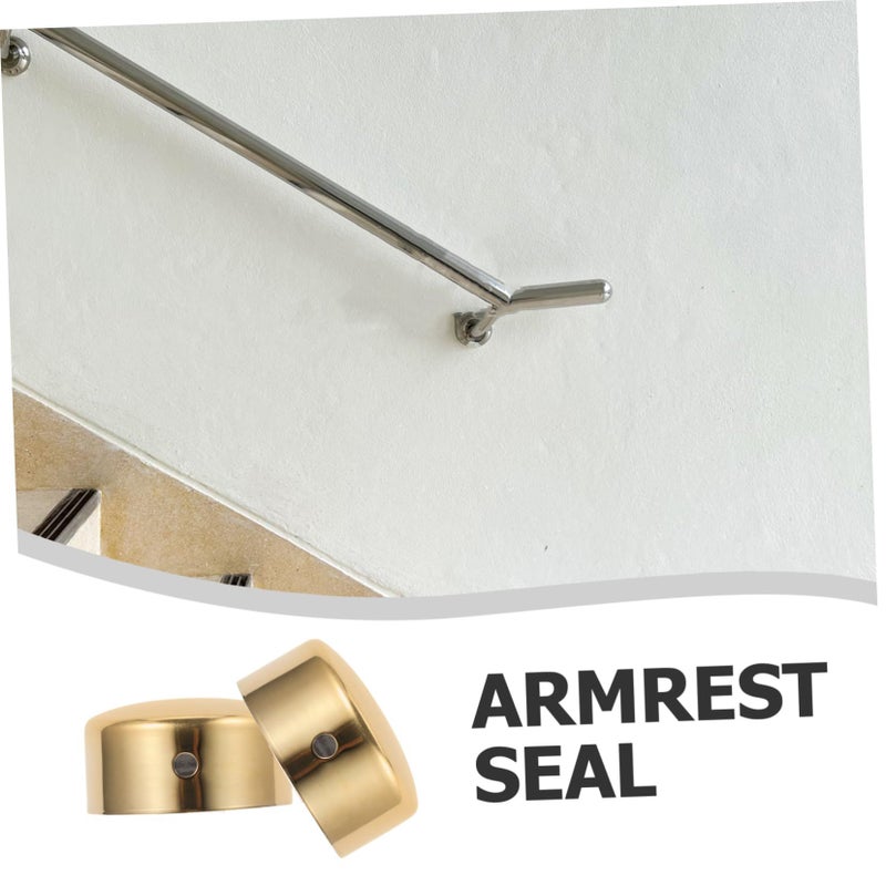 2Pcs Stainless Steel Outdoor Stair Handrail Sealing Caps Easy Installation - Image 4