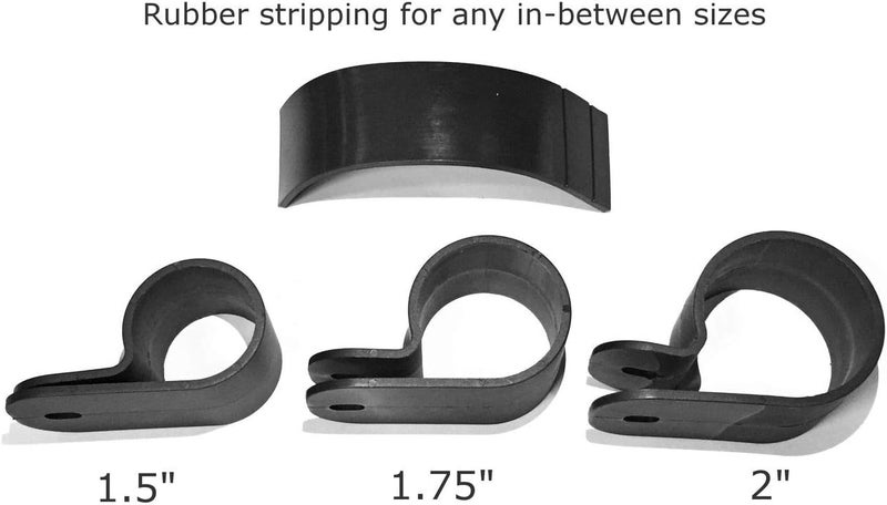 SPAUTO UTV Rear View Mirror - High Impact ABS Housing and Multi Clamps with Shatter-Proof Tempered Glass Mirror for Polaris Ranger, RZR, Rhino, Honda Offroad Center Mirrors - Image 4