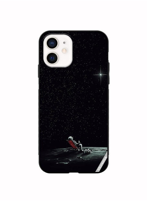 Protective Case Cover For Apple iPhone 12 Galaxy Star Space Design Multicolour