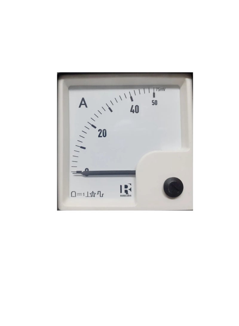 DC Analogue Panel Ammeter 96x96 - Direct Type - ERC96AD - Image 1