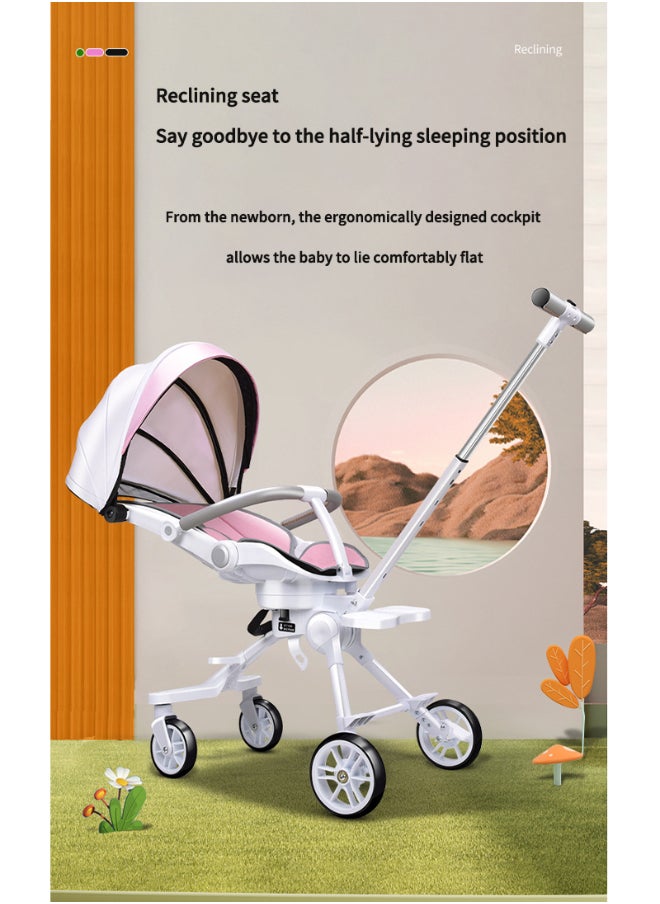 MaBaby Two Way Fast Folding Stroller With Breathable Cushion  - Image 3