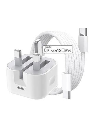 For iPhone 15 Pro Max USB Type C Charger, 35W USB-C Fast Charger Plug with Type C Cable (1M)，UK Wall Foldable Power Adapter Compatible with iPhone 15/15 Pro/15 Pro Max/15 Plus and USB-C Series - pzsku/Z76CF682FCD51C8E10787Z/45/1745459208/746a9787-f47e-41ce-8469-135b02adbc70