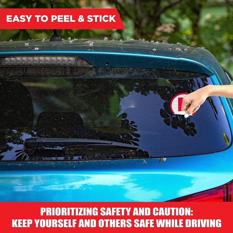 BerryBox Reflective L Sticker for Learning Driver, Waterproof Board Sticker for Car, Easily Removable Material (15cm x 15 cm, 2pcs) - Image 5