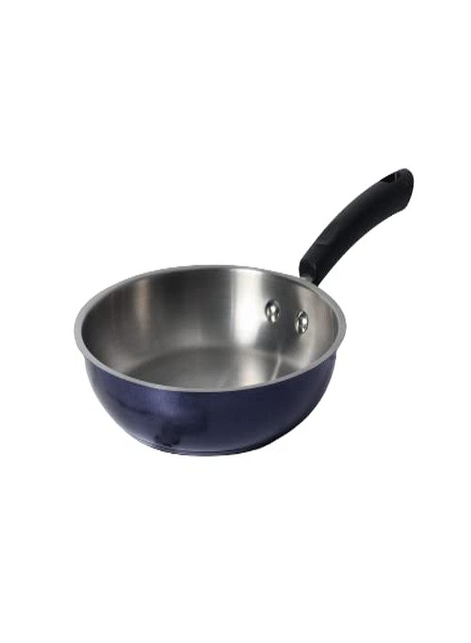 Meyer Centennial Nickel Free Stainless Steel Fry pan | Steel Frypan for Cooking |Frying Pan | Small Frying Pan Induction Base, 22cm, Blue Diamond - Image 1